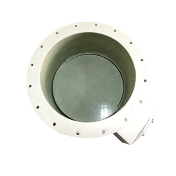 FRP manual ducting air volume control double flanged butterfly valve
