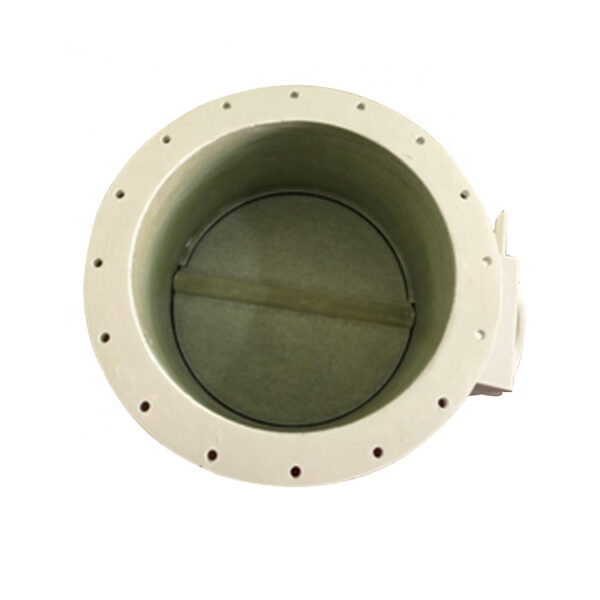 FRP manual ducting air volume control double flanged butterfly valve - Image 2