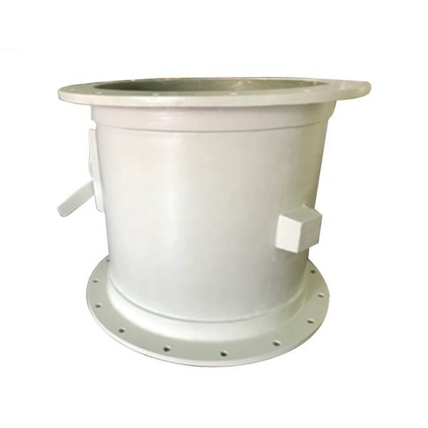 FRP manual ducting air volume control double flanged butterfly valve - Image 6